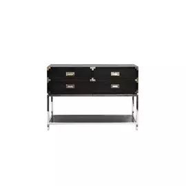 Консоль с ящиками черного цвета