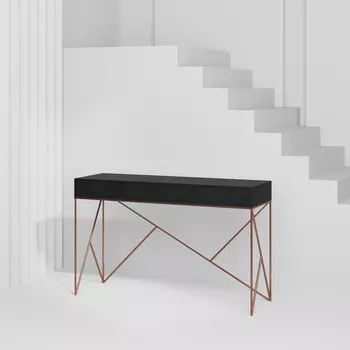 Консоль с ящиками Prince Line Box Copper черный дуб