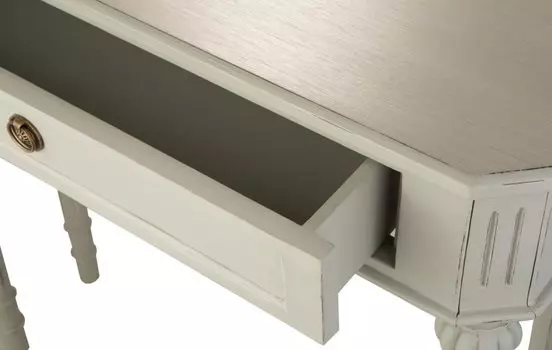 Консоль с ящиком серого цвета