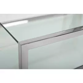 Консоль со стеклянными полками