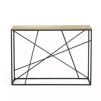 Консоль Wilson Line Black светлый дуб