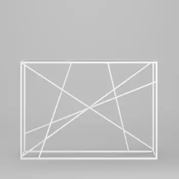 Консоль Wilson Line White со стеклянной столешницей