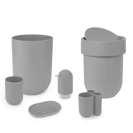 Контейнер мусорный Touch с крышкой серый