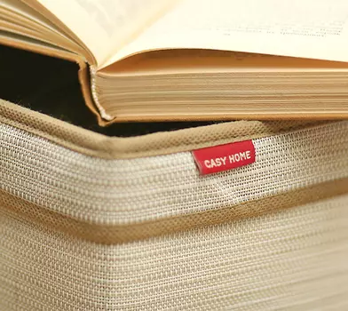 Корзина Casy Home для хранения с ручками бежевая