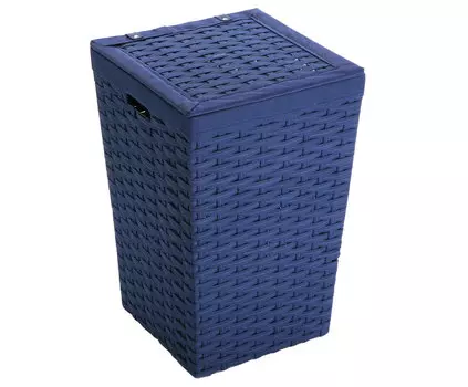 Корзина для белья синего цвета