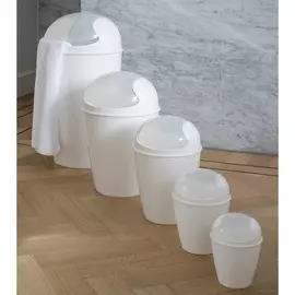 Корзина для мусора с крышкой Del m тёмно-серого цвета