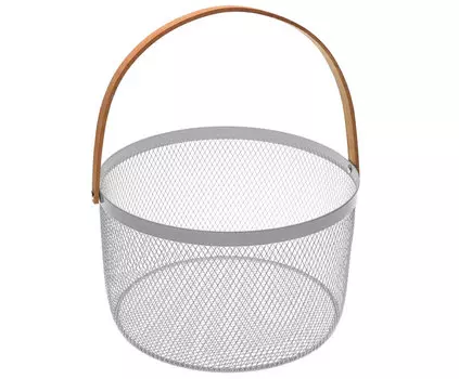 Корзинка для фруктов серого цвета