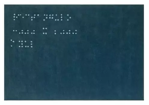 Ковер Braille синего цвета 170x240