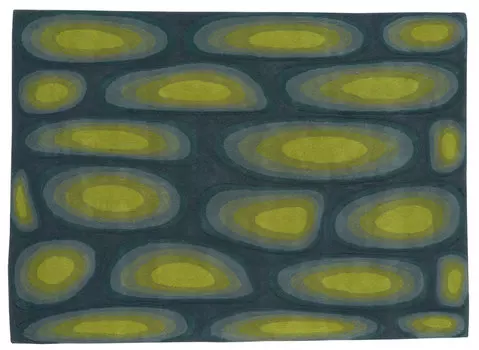 Ковер Cell сине-зеленого цвета 200x300