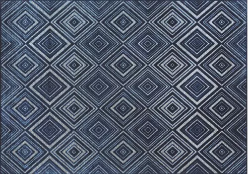 Ковер Cube 160х230 синего цвета