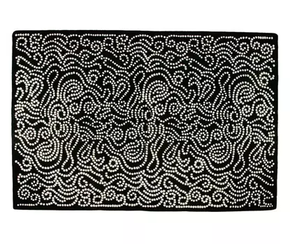 Ковер Etnia с белым принтом 170х240