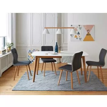 Ковер Falke с эффектом 3d из шерсти серого цвета 160x230