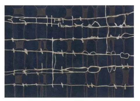 Ковер Filaments синего цвета 170x240