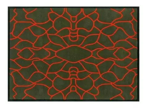 Ковер Garden Secret красно-зеленого цвета 200x300