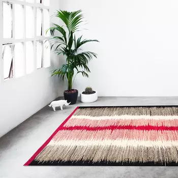 Ковер Grizzler в красно-черных тонах