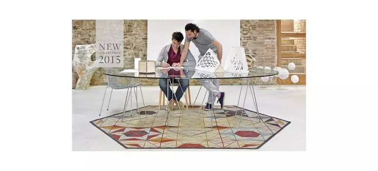 Ковер Hexa из шерсти 261x300