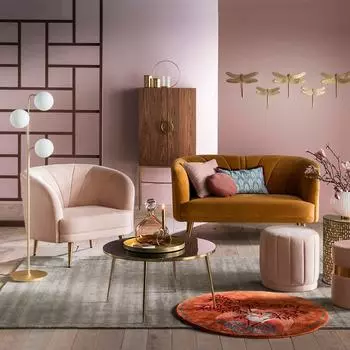 Ковер Izri с эффектом старины из вискозы цвета антрацит 160x230