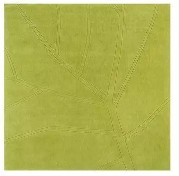 Ковер Leaf зеленого цвета 170х170