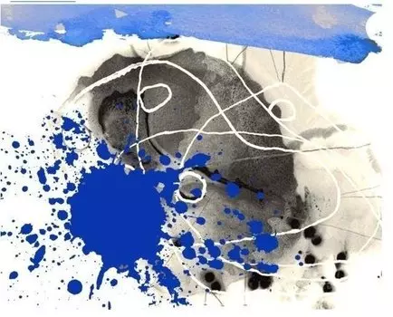 Ковер Masha синего цвета 100x100