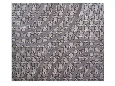 Ковер Molekula серого цвета 270x320