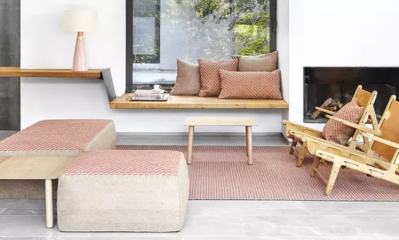 Ковер Raw розового цвета 200х300