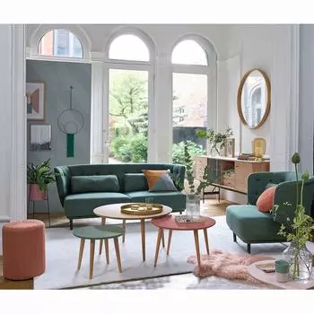 Ковер Renzo с ворсом из хлопка антрацитового цвета 200x290