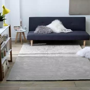 Ковер Renzo с ворсом из хлопка серого цвета 200x290