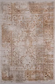 Ковер с бахромой в коричневых тонах 160x230