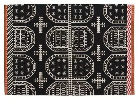 Ковер Tasili черно-белого цвета 200x300