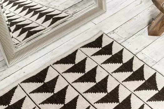Ковер терме треугольники из 100% овечьей шерсти