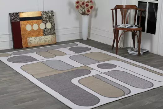 Ковер Twain Crag 160х230 серого цвета