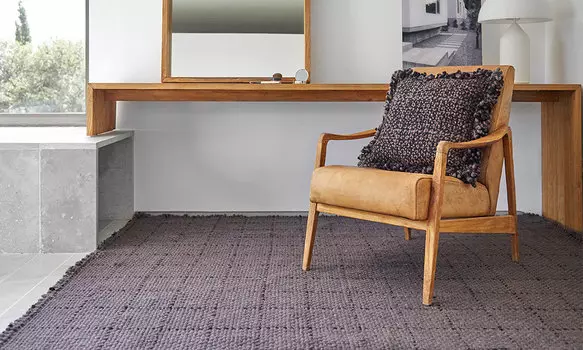 Ковер Waan тёмно-красного цвета 250х250