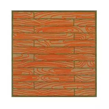 Ковер Woodstock оранжевого цвета 240x240