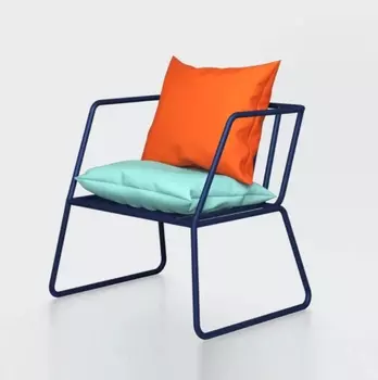 Кресло Bauhaus by Varya Schuka синего цвета