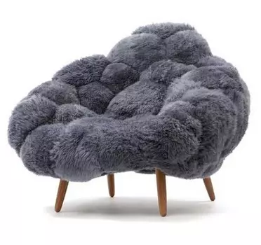 Кресло Benda серого цвета