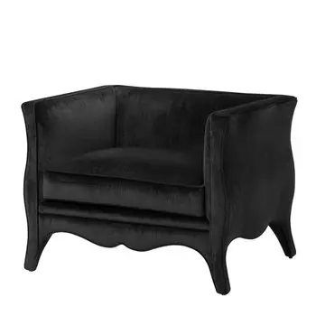 Кресло Bouton черного цвета