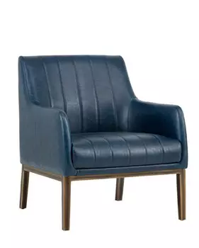 Кресло Commando с обивкой из кожи