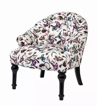 Кресло Desta с деревянными резными ножками