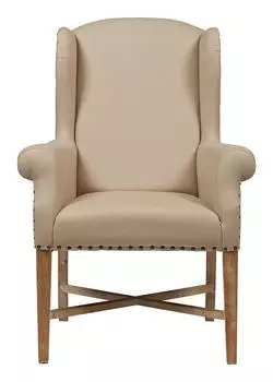Кресло "French Wing" Chair кремовый лен
