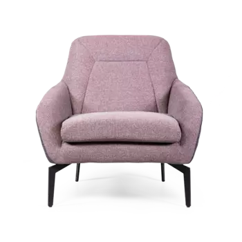 Кресло Inedita Nox серо-розового цвета