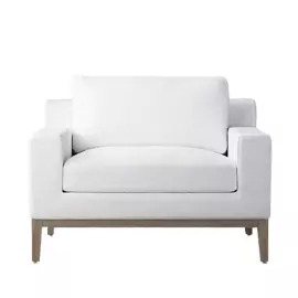 Кресло Italia Track Arm белого цвета