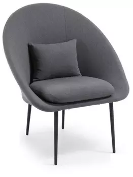 Кресло Julia Grup Tradition тёмно-серого цвета