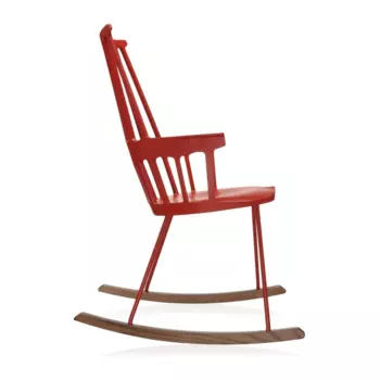 Кресло-качалка Comback красного цвета