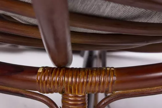 Кресло-качалка для отдыха Papasan Rocker Chair коньяк