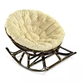 Кресло-качалка Papasan темно-коричневого цвета