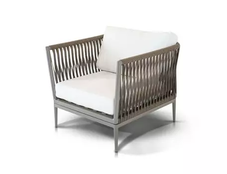 Кресло касабланка серо-коричневого цвета