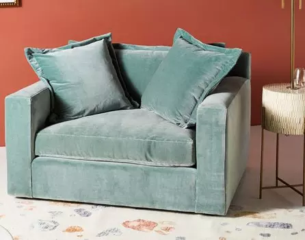 Кресло Katina Chair-And-a-Half Yellow желтого цвета