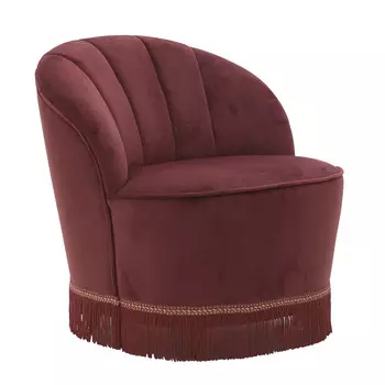 Кресло красного цвета