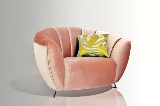 Кресло Leaf с бархатной обивкой