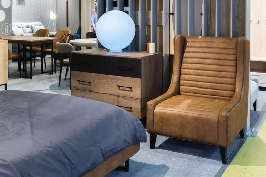 Кресло Loft рэбел браун на каркасе из массива бука